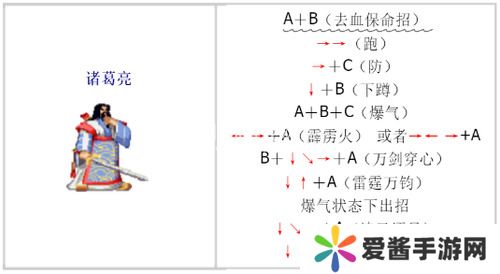 三国战纪出招表大全 三国战纪(全人物)出招表大全及隐藏连招一览